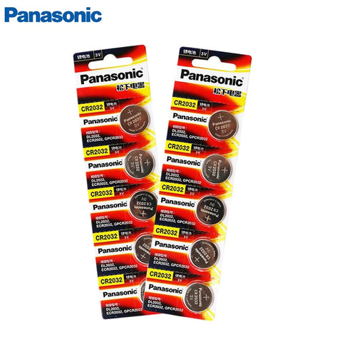 [variant_title] - 10pcs PANASONIC original brand new battery cr2032 3v button cell coin batteries for watch computer toy remote control cr 2032