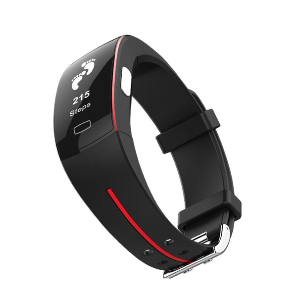RED-BLACK BAND - F H beauty blood Pressure Pulse Monitors Portable health care Blood Pressure Monitor Heart Rate Monitor