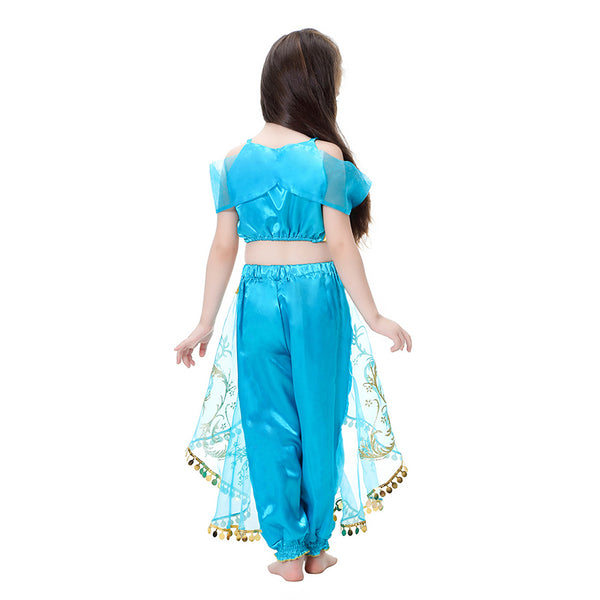 [variant_title] - Jasmine Princess Cosplay Costumes For Girls Aladdin's Lamp Character Clothes Belly Dance Dress Indian Princess Costume For Party