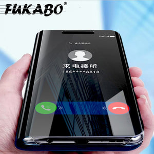 [variant_title] - 360 Flip Standing Phone Case For Xiaomi redmi Note 7 6 5 4 4X Pro Mirror Leather Case For Xiaomi Mi 9 A2 8 Lite SE 5X 6X Cover