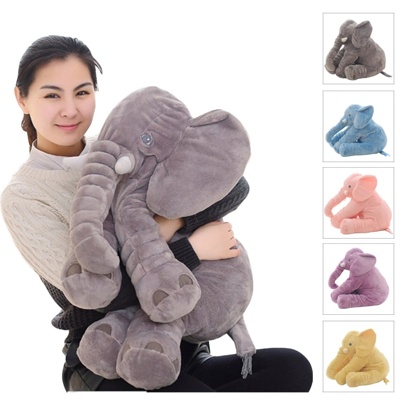 [variant_title] - Dropshipping 40/60cm Appease Elephant Pillow Soft Sleeping Stuffed Animals Plush Toys Baby Playmate gifts for Children