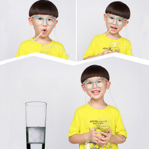 [variant_title] - Baby Birthday Party Toys Fun Soft Plastic Straw Funny Glasses Flexible Drinking Toys Party Joke Tube Tools Kids Party Toys