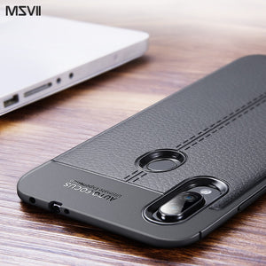 [variant_title] - Msvii Case for Redmi Note 7 Case Silicone for Xiaomi Redmi Note 7 Pro Case Leather Global Version Cover 360 Funda Coque Capa