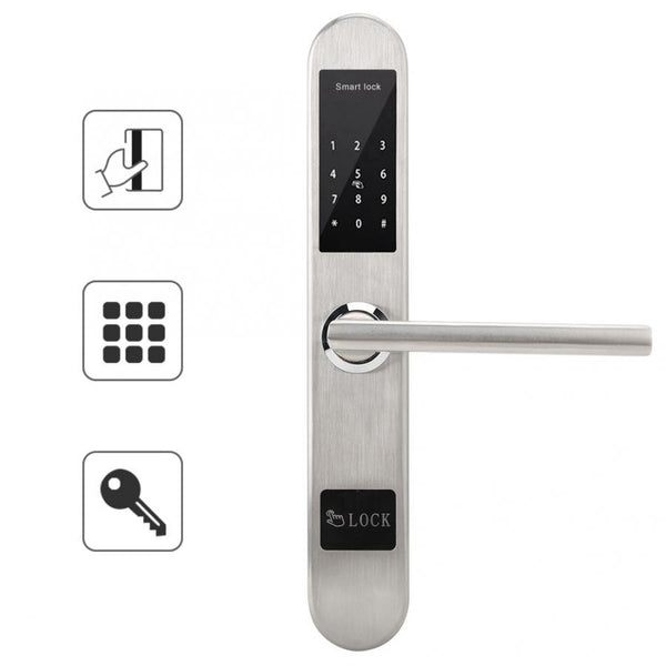 [variant_title] - Electronic Intelligent Lock Touch Screen Keypad Digital Password IC Card Unlock Door Lock smart lock