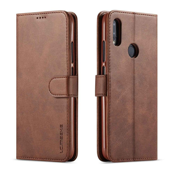 Brown / Redmi Note 7 Pro - Leather Wallet Case For Xiaomi Redmi Note 7 note 7 pro Card Holder Flip Case For Xiaomi Redmi Note 7 Cover Coque Funda