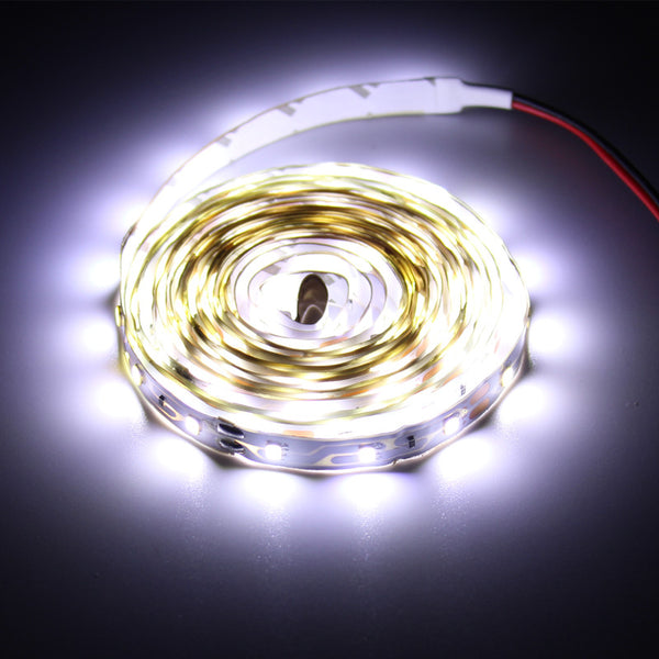 White / 0.5m Not waterproof - 5m/rolls Waterproof rgb led strip neon light warm white blue red green LED ribbon Flexible light strip tape adapter 12v