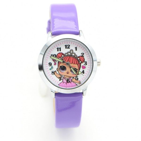 purple - 2018 New Fashion cute girls design Children Watch Quartz Jelly Kids Clock boys Students Wristwatches Relogio kol saati clock