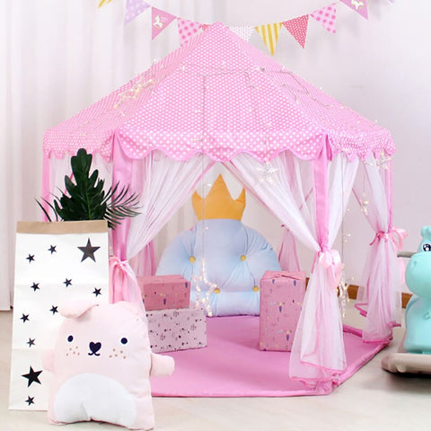 [variant_title] - Baby toy Tent Portable Folding Prince Princess Tent Children Castle Play House Kid Gift Outdoor Beach Tent Toy For Kids gifts