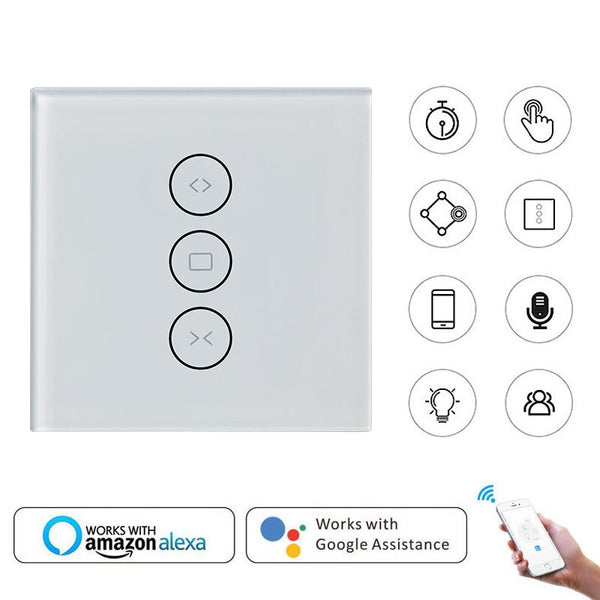 [variant_title] - Smart Home WiFi Curtain Switch Smart Life Tuya for Electric Motorized Curtain Blind Roller Shutter Works with Alexa Google Home