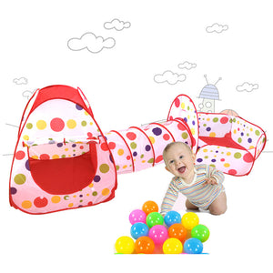 [variant_title] - Tent for Kids Baby Child Blue Ocean Ball Tent Animal Tunnel Tente Enfant Giraffe Play Tent House Foldable Children Ball Pit Pool