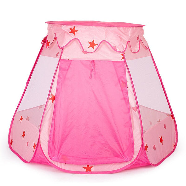 Pink / one size - Kids Play Tent Outdoor Baby Toy Princess Portable Games Houses Ocean Balls Pool Toddler Playpen Kid Game Tents  Children TD0026