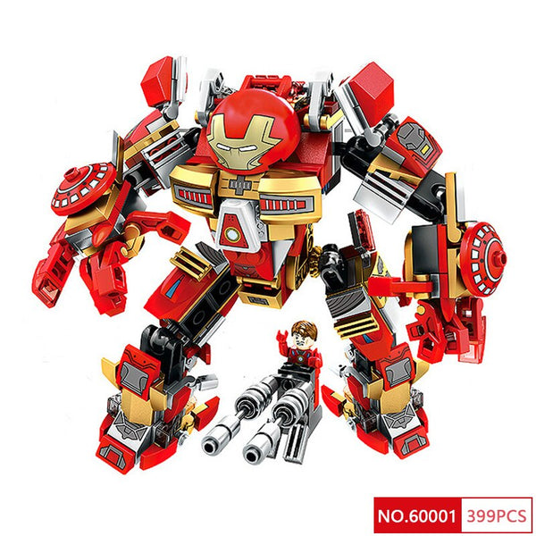 60001 - Ultron Figure Iron Man Hulk Buster Set Bricks Building Blocks Compatible Legoing Super Heroes 76031 Model Boy Birthday Gift Toys
