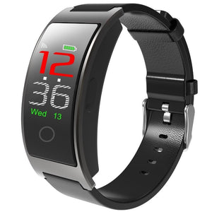 Black - COXRY Heart Rate Smart Watch Men Sport Digital Watch Women Stopwatch Waterproof Wrist Watch Blood Pressure Pedometer Smartwatch