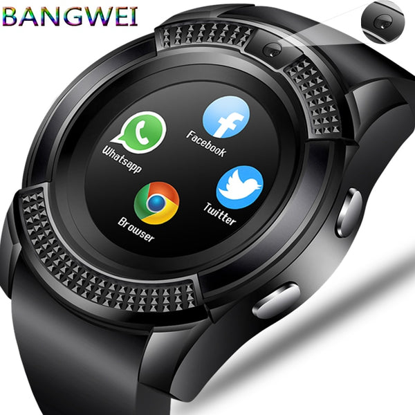[variant_title] - BANGWEI Men Women Smart Watch WristWatch Support With Camera Bluetooth SIM TF Card Smartwatch For Android Phone Couple Watch
