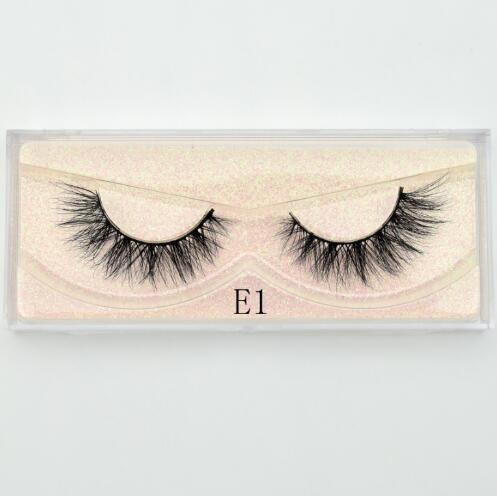 E01 - Visofree Mink Eyelashes Natural False Eyelashes Fake Eye Lashes Long Makeup 3D Mink Lashes Extension Eyelash Makeup for Beauty