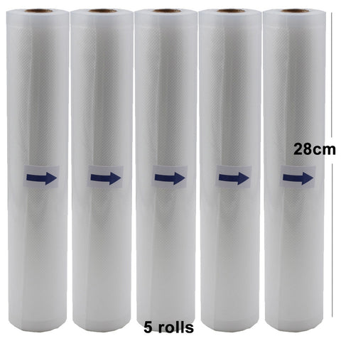 [variant_title] - 5 Rolls/Lot Kitchen Food Vacuum Bag Storage Bags For Vacuum Sealer Vacuum Packaging Rolls 12/15/20/25/28cm*500cm