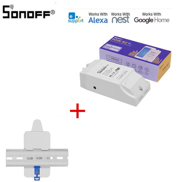 [variant_title] - Sonoff Pow R2 16A Wifi Smart Switch With Higher Accuracy Monitor Energy Usage Smart Home Power Measuring Works With Google Home