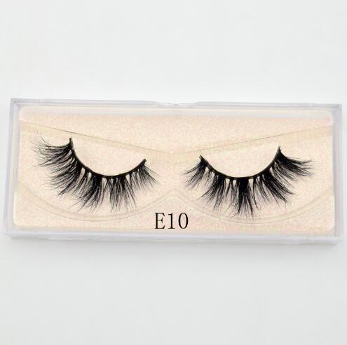 E10 - Visofree Mink Eyelashes Natural False Eyelashes Fake Eye Lashes Long Makeup 3D Mink Lashes Extension Eyelash Makeup for Beauty