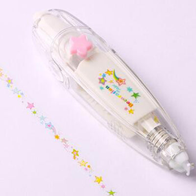 M - Baby Drawing Toys Child Creative Correction Tape Sticker Pen Cute Cartoon Book Decorative Kid Novelty Floral Adesivos Label Tape