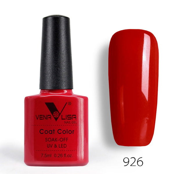 926 - New Free Shipping Nail Art Design Manicure Venalisa 60Color 7.5Ml Soak Off Enamel Gel Polish UV Gel Nail Polish Lacquer Varnish