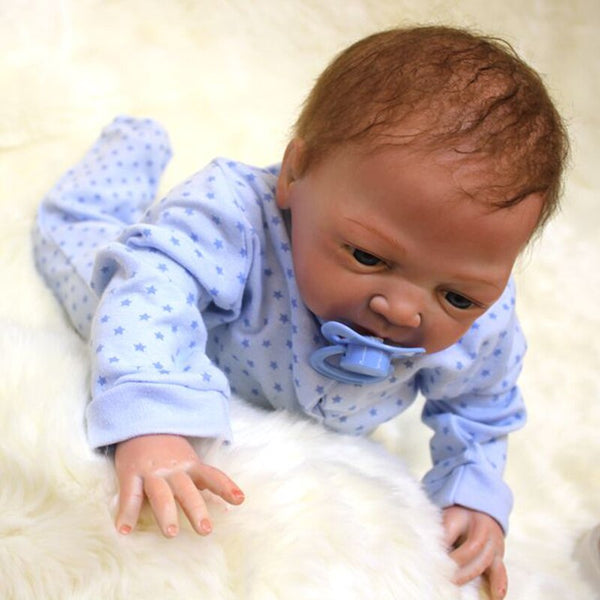 [variant_title] - Nicery 20inch 48-50cm Bebe Doll Reborn Soft Silicone Boy Girl Toy Reborn Baby Doll Gift for Blue Clothes