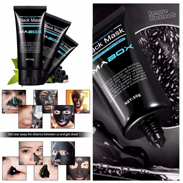 [variant_title] - Mabox Black Mask Peel Off Bamboo Charcoal Purifying Blackhead Remover Mask Deep Cleansing for AcneScars Blemishes WrinklesFacial