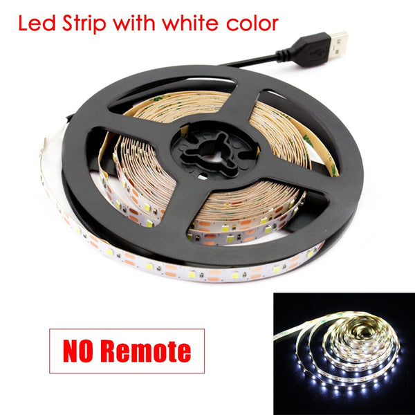 White / 1m - 5V RGB LED Strip USB 5 V Led Strip Light TV Backlight 2835 1 - 5 M Lighting Desktop 5 V Led Strip Lights Lamp Tape Diode Ribbon