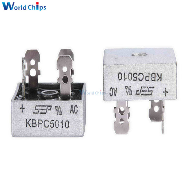 [variant_title] - 1PCS KBPC5010 50A 1000V Diode Bridge Rectifier Diode KBPC 5010 Power Rectifier Diode Electronic Componentes
