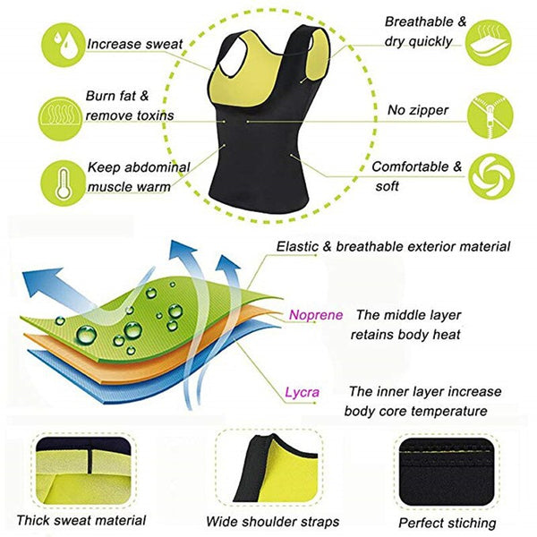 [variant_title] - Neoprene Waist Trainer Corset For Weight Loss Women Sweat Sauna Body Shapers Vest Slimming Belt Shapewear Plus Size