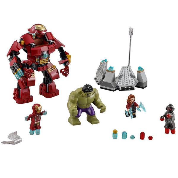 [variant_title] - Ultron Figure Iron Man Hulk Buster Set Bricks Building Blocks Compatible Legoing Super Heroes 76031 Model Boy Birthday Gift Toys
