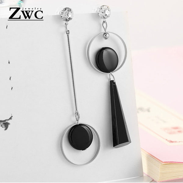 ZWC Fashion New Women's Acrylic Drop Earrings Hot Selling Long Dangling Earrings Gift For Women Party Wedding Jewelry Brincos