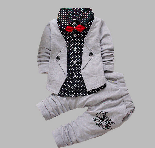 [variant_title] - 2018 New Baby Boys Fashion Cotton Children's Clothing Spring and Autumn Suit Three Pieces of Small Children's Sets 1-4 Years