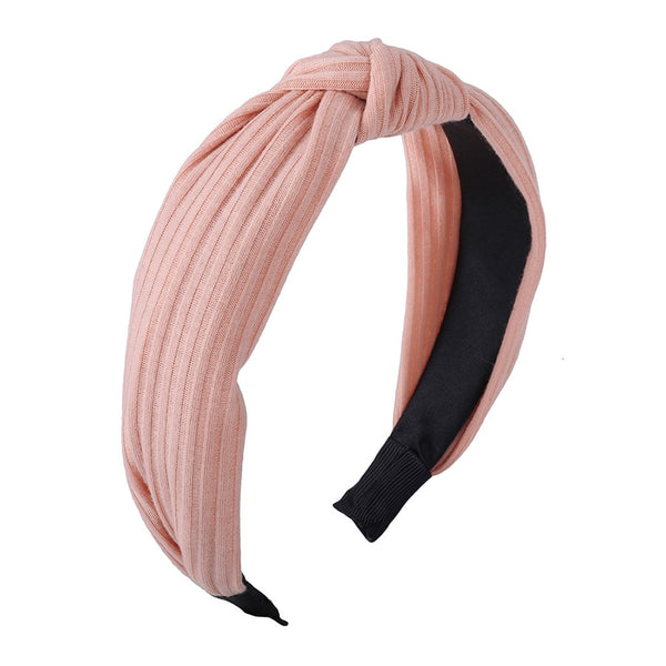 10 - Haimeikang Solid Colors Hair  Knotted Hair Band for Women Headbands Hairbands Headwear 2018 New Arrival