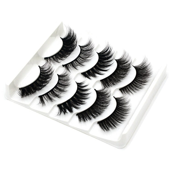 3d-22 - NEW 13 Styles 1/3/5/6 pair Mink Hair False Eyelashes Natural/Thick Long Eye Lashes Wispy Makeup Beauty Extension Tools Wimpers