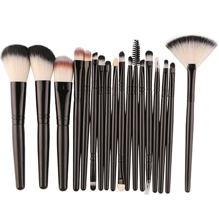 5 - MAANGE 15/18 Pcs Professional Makeup Brushes Set Comestic Powder Foundation Blush Eyeshadow Eyeliner Lip Make up Brush Tools