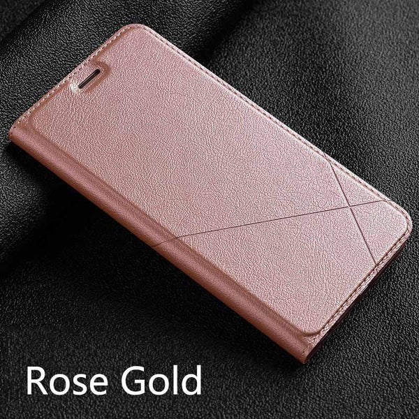 Rose gold / Redmi 3S - Hand Made For Xiaomi Redmi note 7 6 5 4x 5a redmi 6a 6 pro 3s 4 pro 4a 5a Leather Case For Redmi 5 Plus Fashion PU Flip Cover