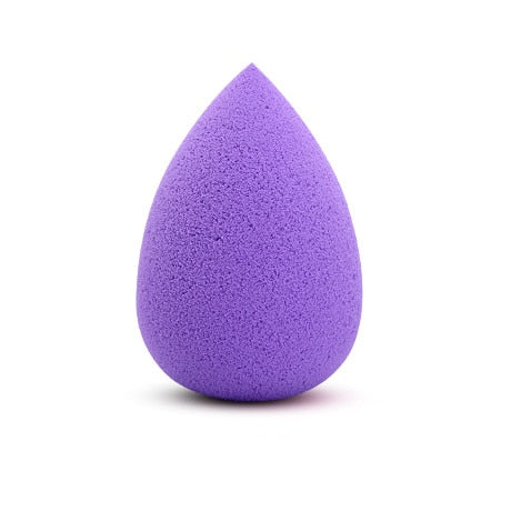 Light purple - Beauty Makeup Foundation Sponge Waterdrop Shape Cosmetic Puff Make Up Professional Blender Powder Smooth Facial Puff