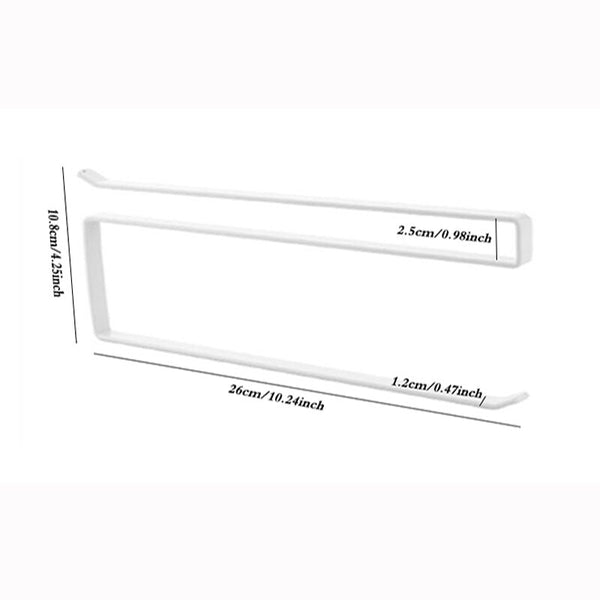 [variant_title] - KHGDNOR Iron Roll Paper Rack Kitchen Cupboard Hanging Paper Towel Holder Rack Tissue Cling Film Storage Rack