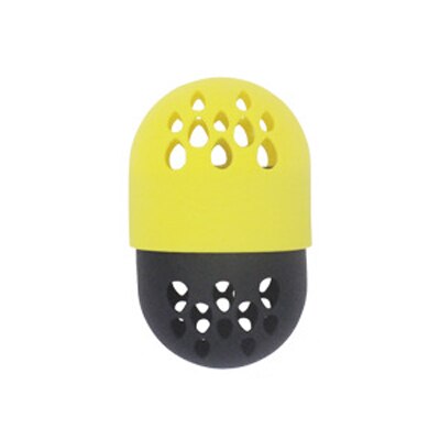 Yellow - Soft Silicone Powder Puff Drying Holder Egg Stand Beauty Microfiber Sponge Display Rack Blender Container Beauty Accessories