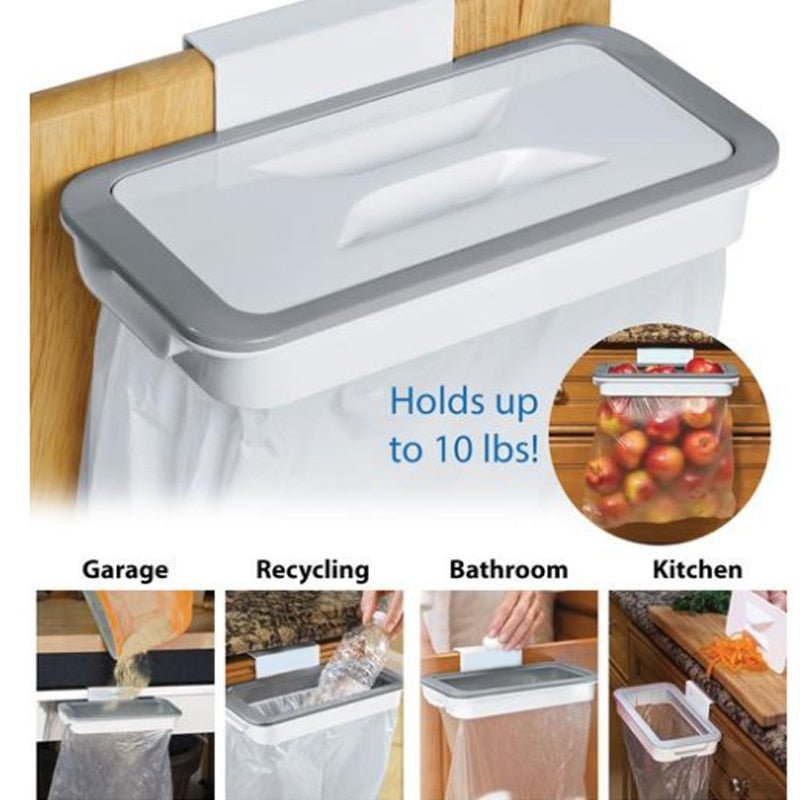 [variant_title] - Kitchen Trash Bag Storage Rack Cupboard Kitchen Bathroom Hanging Holders Trash Toy Food Container Kitchen Accessories Supplies26