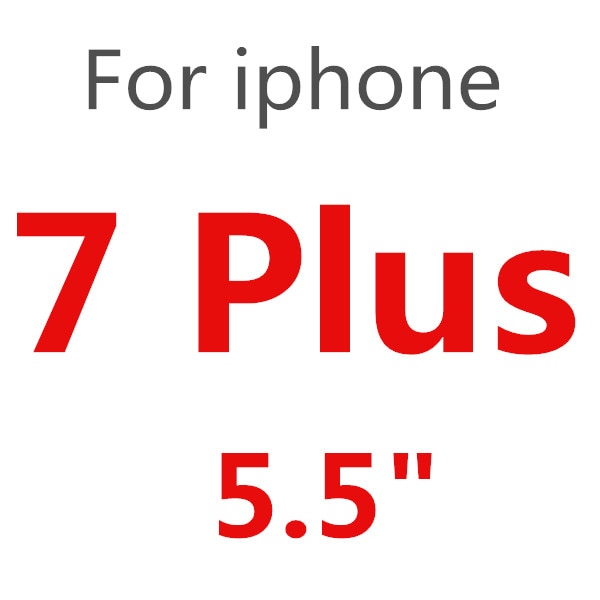 for iphone 7 Plus / Black - Full Cover Tempered Glass For iPhone XS Max XR X Explosion-Proof Screen Protector Film For iPhone 6 6s 7 8 Plus 5 5S 5C SE Glass
