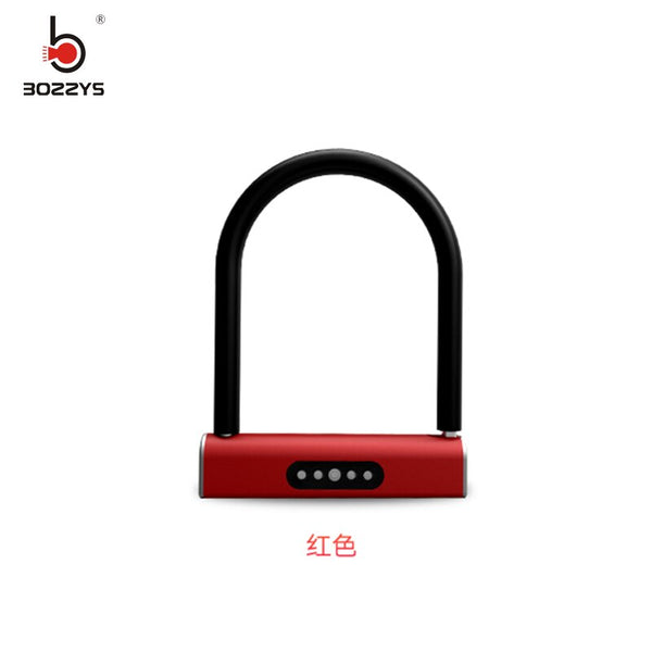 red - intelligent Bluetooth password U-lock Glass door anti-theft lock APP waterproof Household For battery car motorcycle bicycle U1