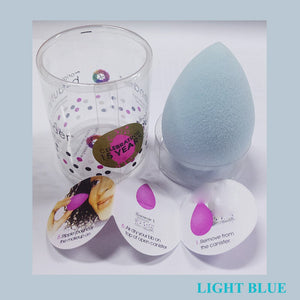 1 PCS BLUE - 5PC WaterDrop Shape BB Cream Concealer Foundation Powder Cosmetic Puff Water Blending Eye Nose Face Beauty Sponge Makeup Tool