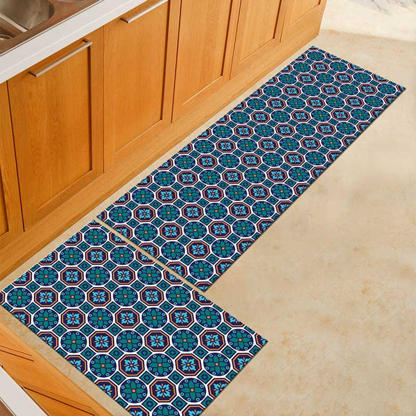 17 / 40x120cm - Kitchen Mat Cheaper Anti-slip Modern Area Rugs Living Room Balcony Bathroom Printed Carpet Doormat Hallway Geometric Bath Mat