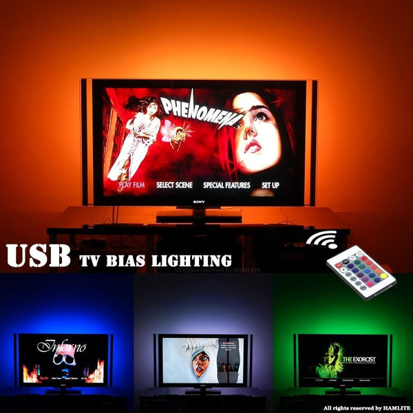 [variant_title] - BEILAI DC 5V USB LED Strip 5050 Waterproof RGB LED Light Flexible 50CM 1M 2M add 3 17Key Remote For TV Background Lighting