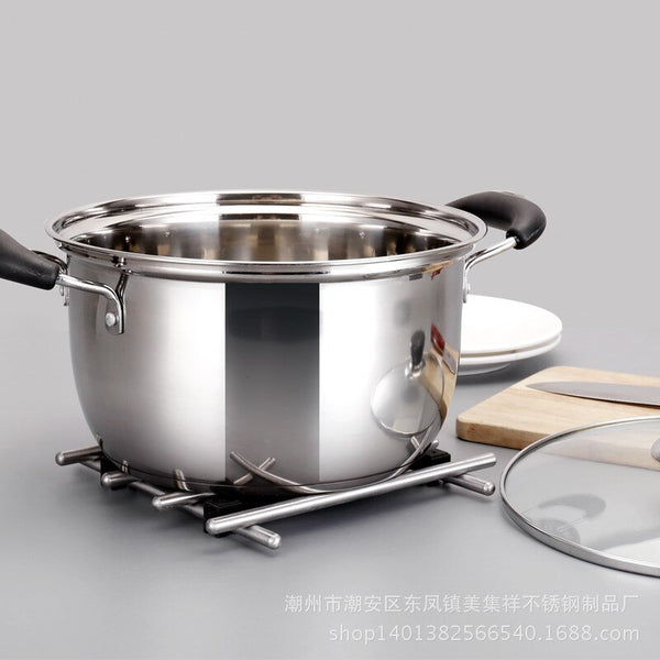 [variant_title] - 1pcs Stainless Steel pot 1.5L-4L Double Bottom Soup Pot Nonmagnetic Cooking Multi-purpose Cookware Non-stick Pan general use