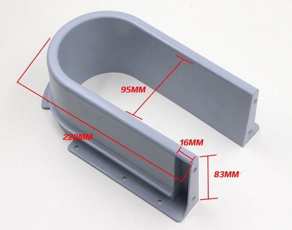 Type 1 - Plastic U Shape Sink Drawer Kitchen Bath Furniture Cabinet Recessed U under Sink Drainage Grommet