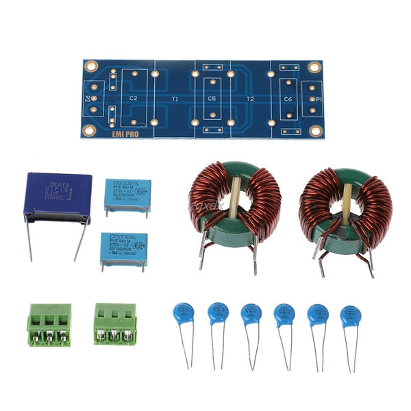 [variant_title] - 3900W EMI 18A High Frequency Power Filter Board DIY Kits For Speaker Amplifier Drop ship