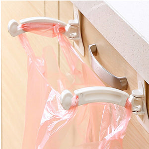 Default Title - 2PCS Foldable Creative Hanging Trash Rubbish Bag Holder Garbage Rack Cupboard Cabinet Storage Hanger  for kitchen