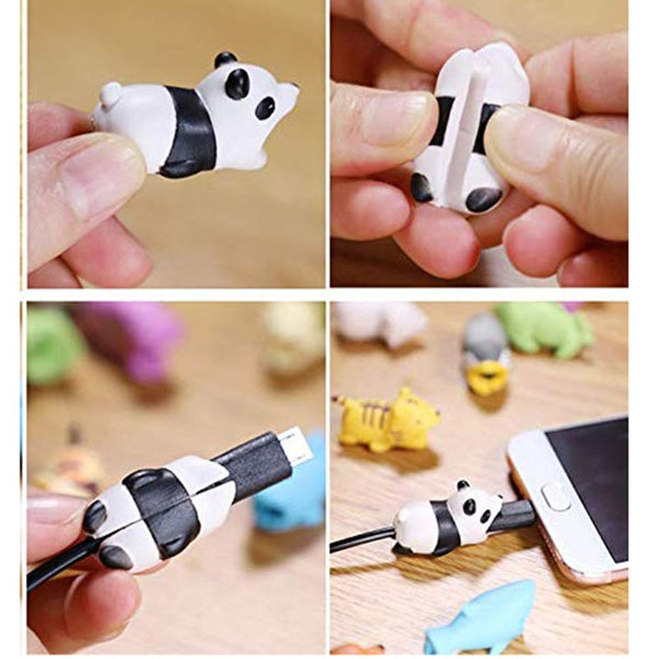 [variant_title] - 1 pcs Animal Cable bites Protector for Iphone protege cable buddies cartoon Cable bites kabel diertjes Phone holder Accessory